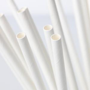 Wholesale Multiscene Odorless White Paper Straws , Dye Free Individually Wrapped Paper Straws from china suppliers