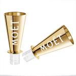 FDA Gold Plated Moet Chandon Champagne Sipper Embossed Logo