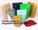 Semi-Clear Window Hang-Hole Stand-Up Zip lockk Pouch,Aluminum Packaging Bags