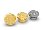 Hanging Plating Zamak Perfume Caps 28*28*42.5mm