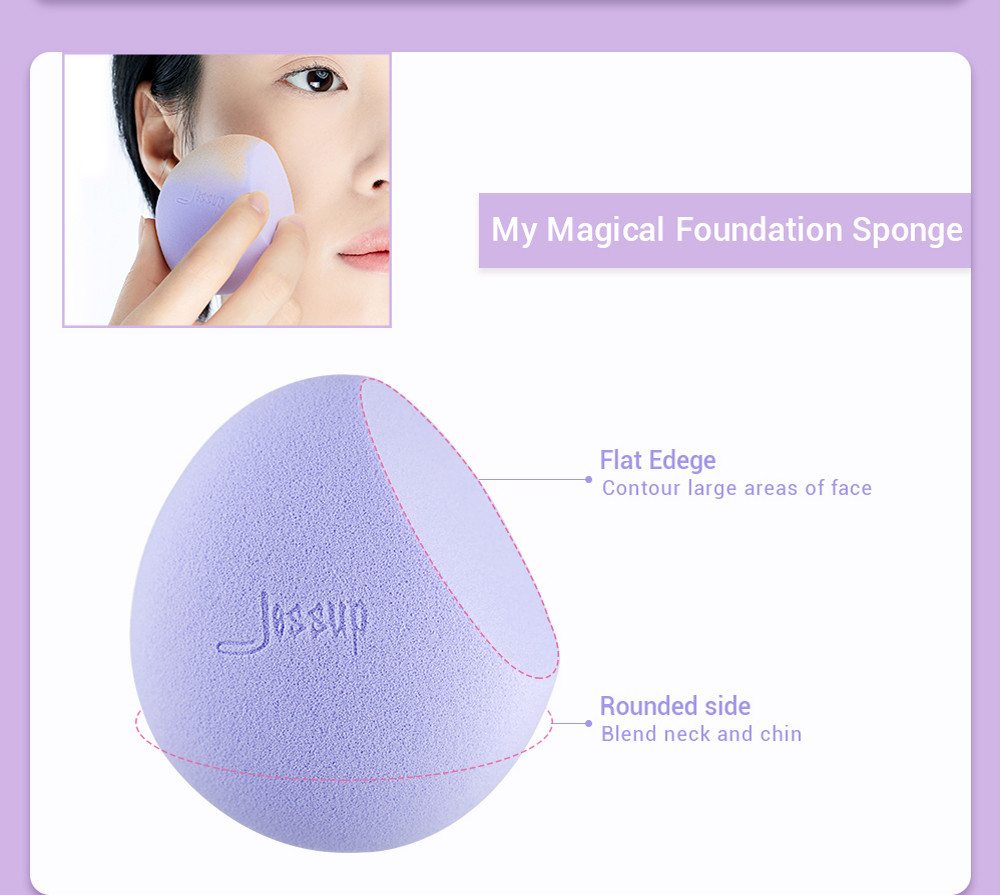 Jessup 5pcs 47g Makeup Puff Sponge Colorful Multifunctional