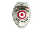 3D Metal Die Stamping Police Badge, Brooch Souvenir Badges with TwoTones Plating
