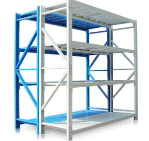 Wholesale Durable Butterfly Hole Q235 Steel Wide Span Shelving 200kg Bags Storage from china suppliers