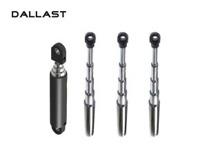 Wholesale Chromed Single Acting Hydraulic Cylinder With Piston Rod Agricultural Trailer from china suppliers