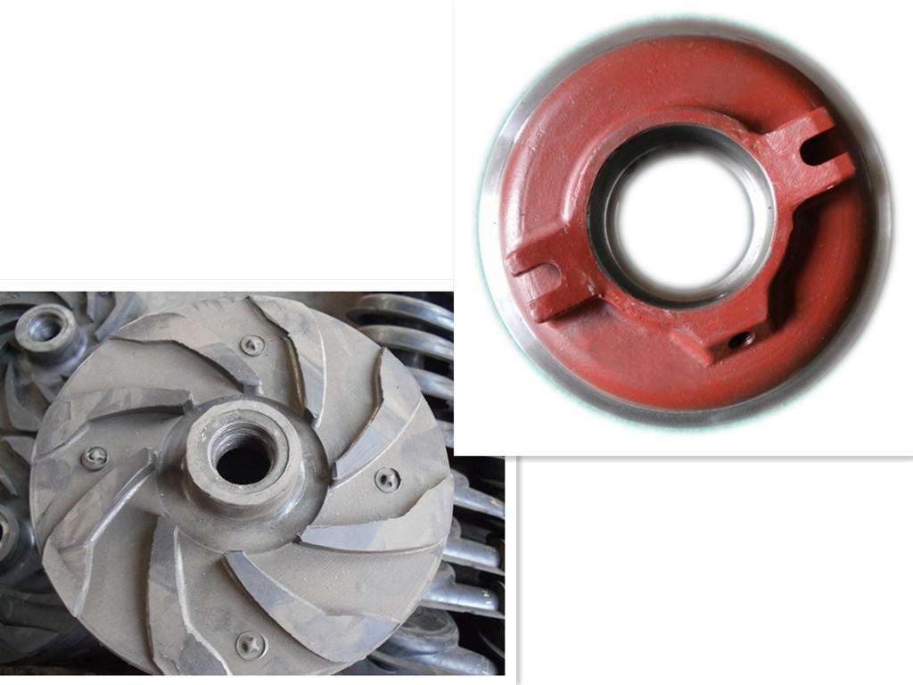 Casting Process Electric Slurry Pump Parts Wear Resistant OEM / ODM Available