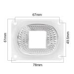 DIY COB Dimming Cob LED Chip Lens Reflector For 20W 30W 50W Spotlight