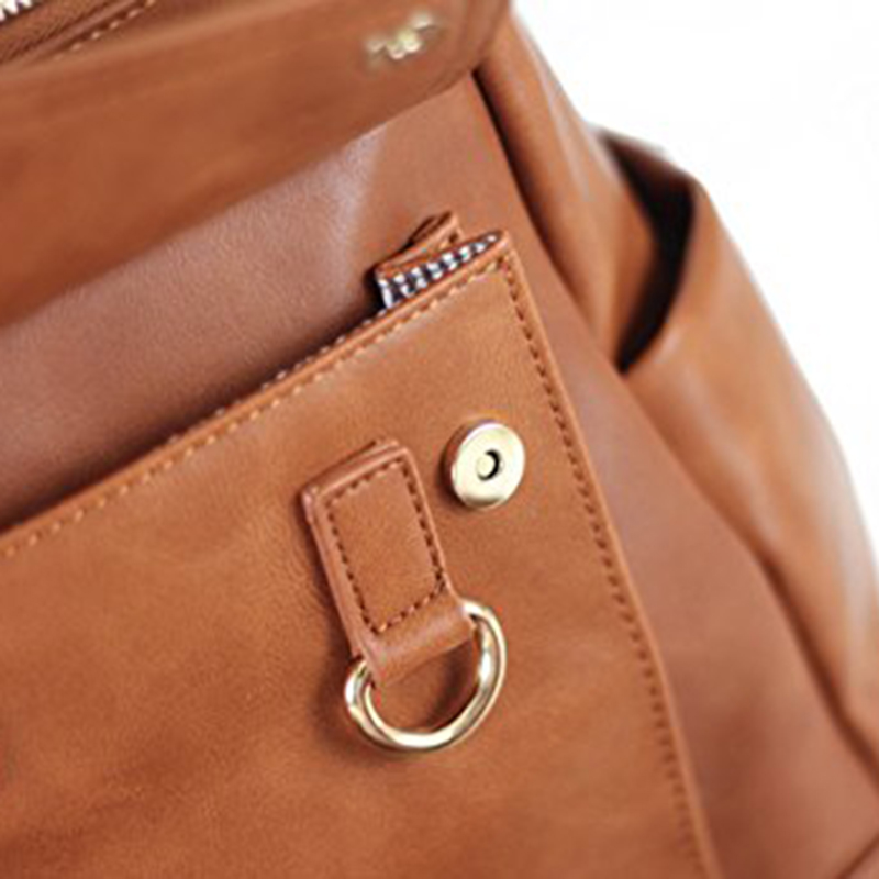 New Arrival Amazing design high quality Leather diaper bags
