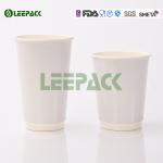 Hot Disposable Paper Cups Food Grade Logo Ptinting Single Or Double Wall