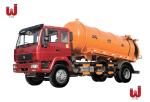 10m3 Vacuum Sewage Truck 6 Wheelers Sewage Cleaning Tanker