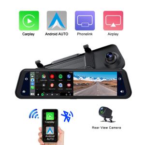 Wholesale Dual Cams HD1080P Carplay Dashboard Blackbox Driving Video Recorder 12inch 2K from china suppliers