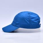 Blue Adjustable Snapback Nylon Webbing Metal Buckle Cotton Nylon Polyester Golf