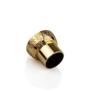 Wholesale 15 Fea Luxurious Arabia Style Antique Crown Gold Zamak Perfume Bottle Lid 15mm from china suppliers