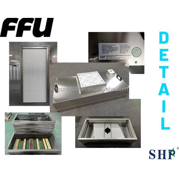 Clean Room Ceiling HEPA Fan Filter Unit SUS304 FFU Unit For Air Filtration