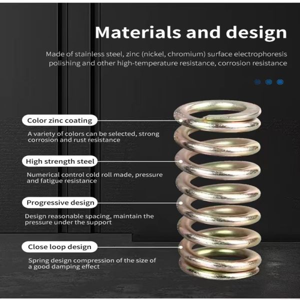 Copper Alloy High Compression Springs Customizable For Automotive Components