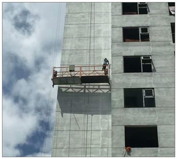 Painting steel 6 meters 630kg ZLP630 suspended access platform for building