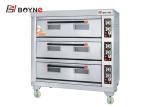 Pizza Oven With Stone Gas Deck Oven Double Layer Bakery Kitchen Equipments