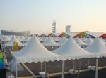 Aluminum Alloy Frame Pagoda Event Tent 3x3m For Activity Party Above 9 People