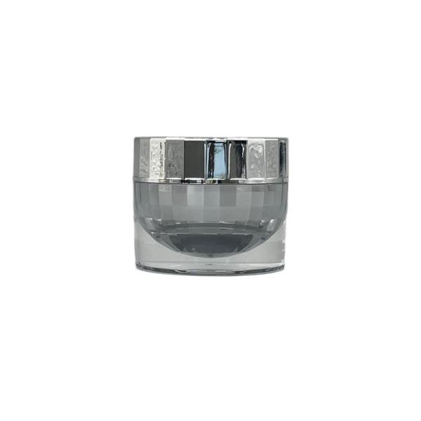 Eco Friendly Plastic Cosmetic Jars 10g 15g Diamond Spherical Inner Silk