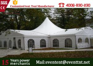 Wholesale One Stop White High Peak Tent Fire Retardant Wtih Gardens Party Decorations from china suppliers