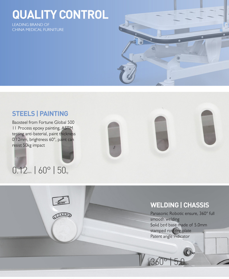Comfortable Patient Trolley Medical