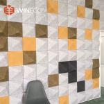 12mm 24mm 3D Polyester Fiber Acoustic Panel , Mold Resistant Polyester Acoustic