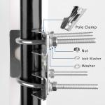 698-960/1710-2700MHz LPDA Antenna for 2G 3G 4G 5G 6G CDMA GSM DCS Outdoor Panel
