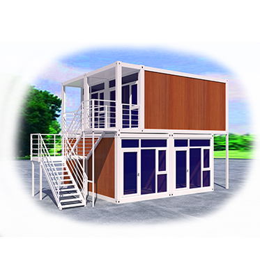 Custom 2floor Container Houses with Waterproof Design Style and Detachable Feature