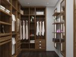 Hinged Door MDF Built In Walk In Wardrobe Furniture Custom