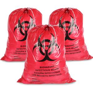 Wholesale Drawstring HDPE Autoclavable Biohazard Garbage Bags For Hospital from china suppliers