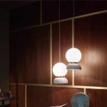 Sunny Dolls Bar Painting Ball Iron Glass Pendant Lights Dia 200cm
