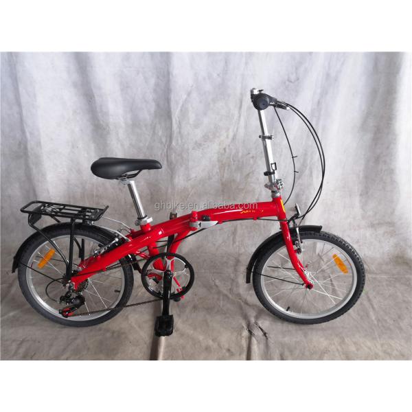 20 Inch Unisex Hybrid Folding Bike with 7 Gears and Aluminum V Brake Alloy Hub Quando