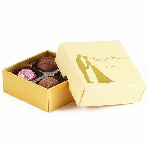China factory 4pcs chocolate paper color box Luxurious cardboard chocolate box