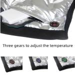 Winter Fashion Silver Love Embossed Electric Vest Heated Jacket Rechargeable