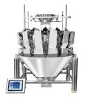 FDA 10 Head Multihead Weighing Machines For Granule Snack Food
