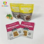 Gravure Printing Stand Up k Packing Bags Vanilla Coffee / Milk Protein Powder