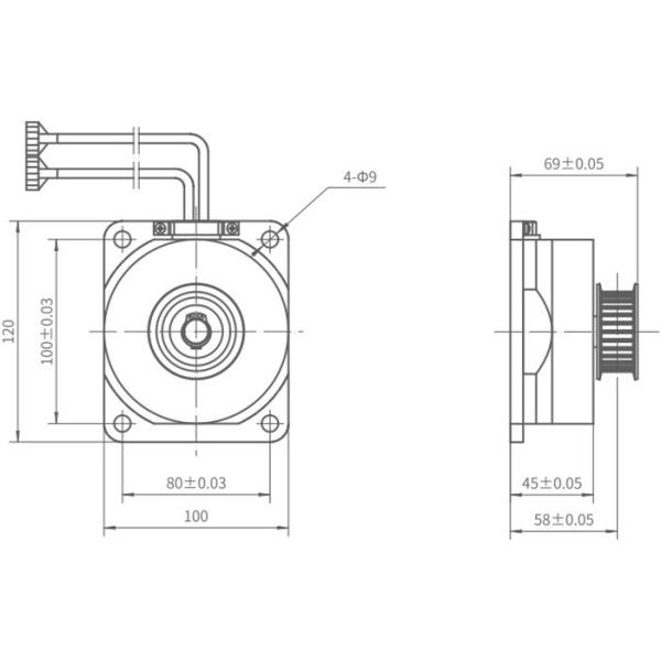 Lift Elevator Door Operator Motor With Class F Insulation Level