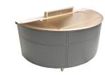 Electric Teppanyaki Grill Cooktop Semi Circle Shape For Outdoor Barbecue