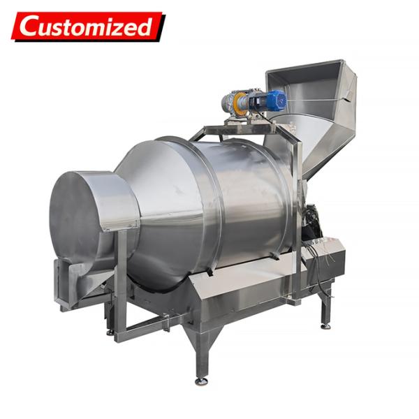 Custom Automatic Tea & Powder Blending Machine | Industrial Drum Mixer for Flavoring & Leaves