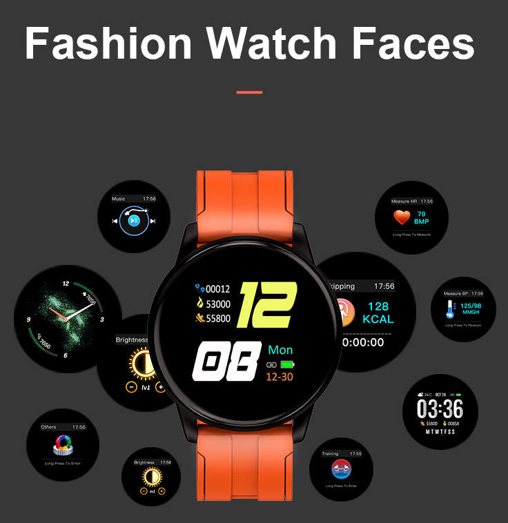 GPS Bluetooth SPO2 Smartwatch Compatible Android Iphone TFT screen
