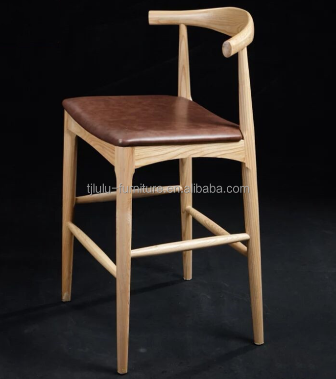 High Counter Bar Stool Chair With PU Leather Seat For Leisure Facilities Weight Limit 250kg With Leisure Facilities