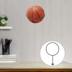Wall Mounted Sports Ball Display Holder for Basketball Soccer Football and