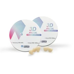 Buy cheap 95mm 3D Pro Multilayer 42% - 49% Translucency Dental Zirconia Disc from wholesalers