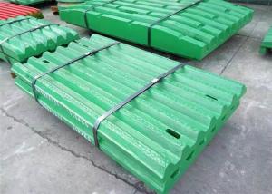 Wholesale Long Life Jaw Crusher Spare Parts , Stone Crusher Jaw Plate by manganese steel composite With Tic Insert from china suppliers