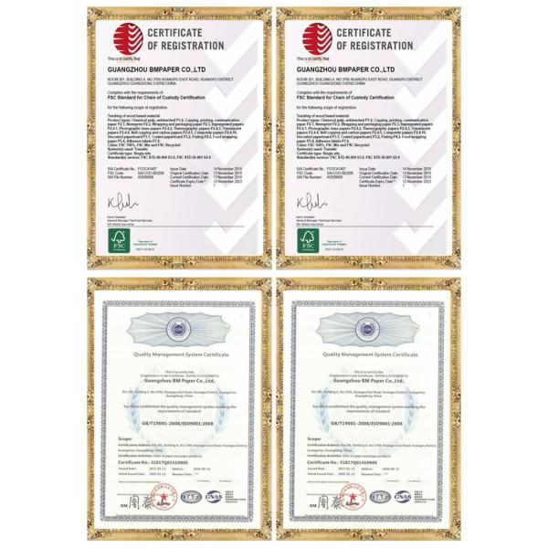 Coated White Board With Grey Back Smoothness And Soft Coated White Board With Grey Back Different Thickness