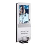 Floor Standing Hand Sanitizer Advertising Kiosk 21.5'' Android Billboard auto