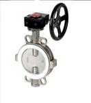 chinese factory wholesaler rubber lined butterfly valve