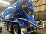 CIMC Powder Tanker Trucks 3-Axle Bulk Transport Semi Trailers Cement Transportat