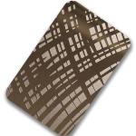 Modern 304 Etched Stainless Steel Sheet Flat Shape For Villa Wall Decor