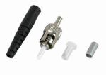 Plastic ST Connector Fiber Optic Cable with 3mm Boot , Ceramic Ferrule