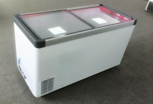 Wholesale Commercial horizontal cold food chest island display freezer for supermarket with 2 sliding door from china suppliers